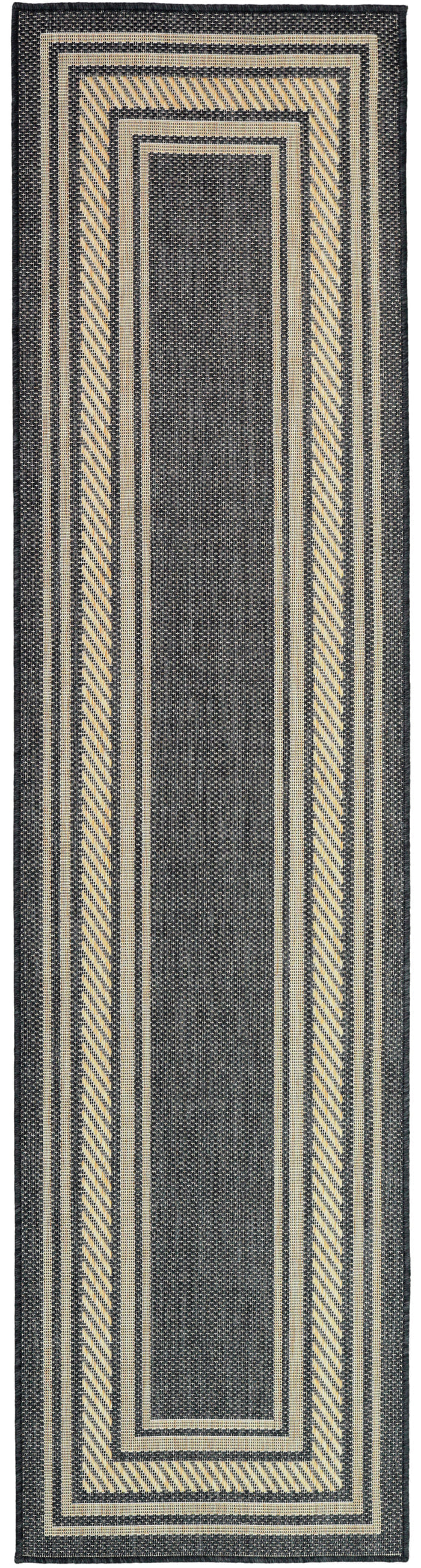 The Rug Corner Nourison Home Horizon Indoor/Outdoor 2' x 3' Charcoal Area Rug Horizon Indoor/Outdoor HOZ03 CHARC Area Rugs