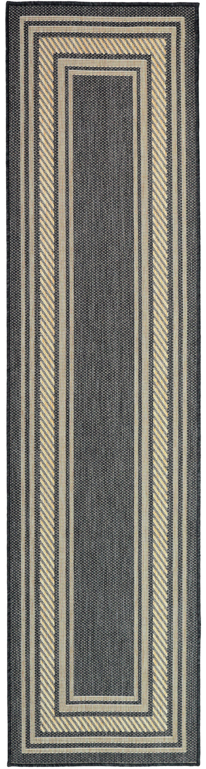 The Rug Corner Nourison Home Horizon Indoor/Outdoor 2' x 3' Charcoal Area Rug Horizon Indoor/Outdoor HOZ03 CHARC Area Rugs