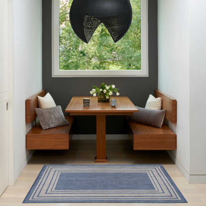 The Rug Corner Nourison Home Horizon Indoor/Outdoor 2' x 3' Denim Area Rug Horizon Indoor/Outdoor HOZ03 DENIM Area Rugs