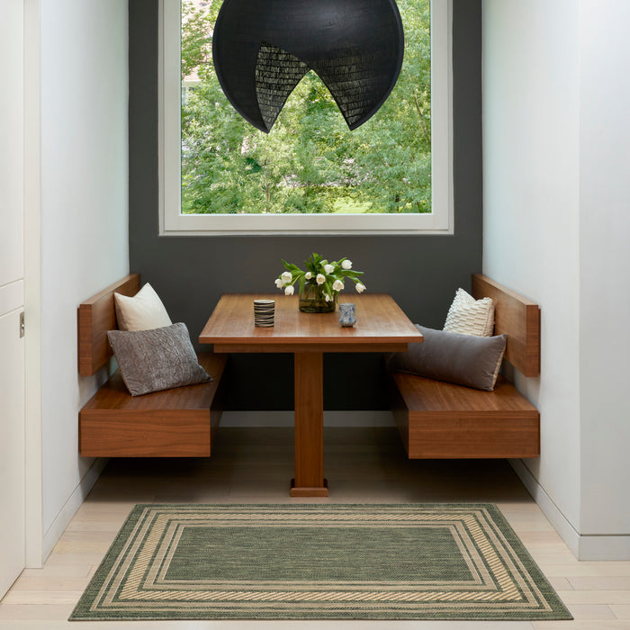 The Rug Corner Nourison Home Horizon Indoor/Outdoor 2' x 3' Green Area Rug Horizon Indoor/Outdoor HOZ03 GREEN Area Rugs