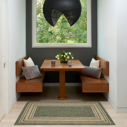 The Rug Corner Nourison Home Horizon Indoor/Outdoor 2' x 3' Green Area Rug Horizon Indoor/Outdoor HOZ03 GREEN Area Rugs
