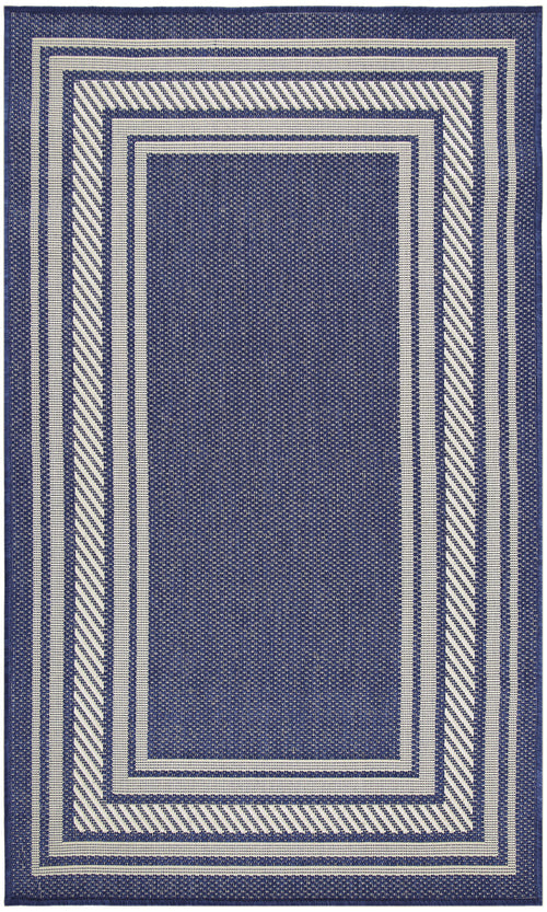 The Rug Corner Nourison Home Horizon Indoor/Outdoor 2' x 3' Navy Area Rug Horizon Indoor/Outdoor HOZ03 NAVY Area Rugs