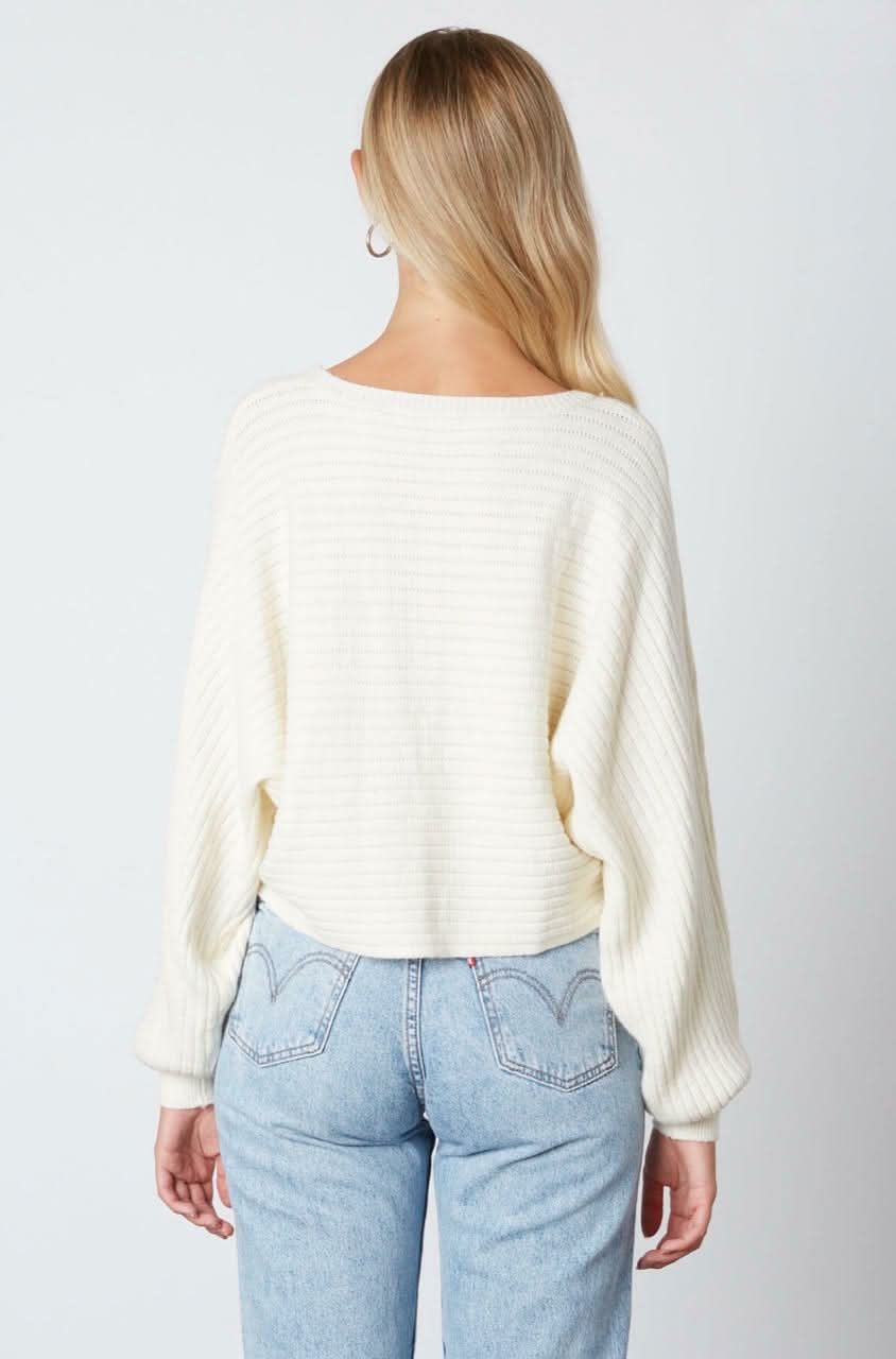 Mandy Ivory Cropped Sweater