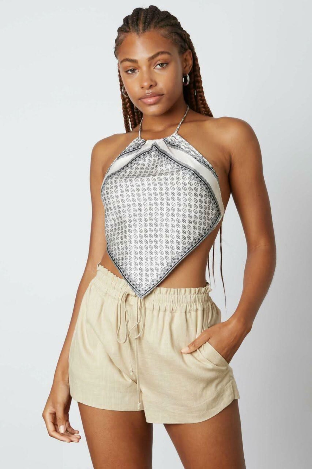 Everyday Jute Smocked Waist Shorts