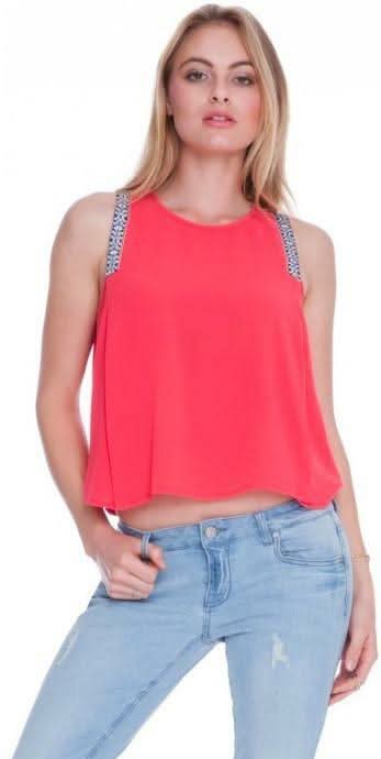 Lush Cabo Cherry Red Tank Top