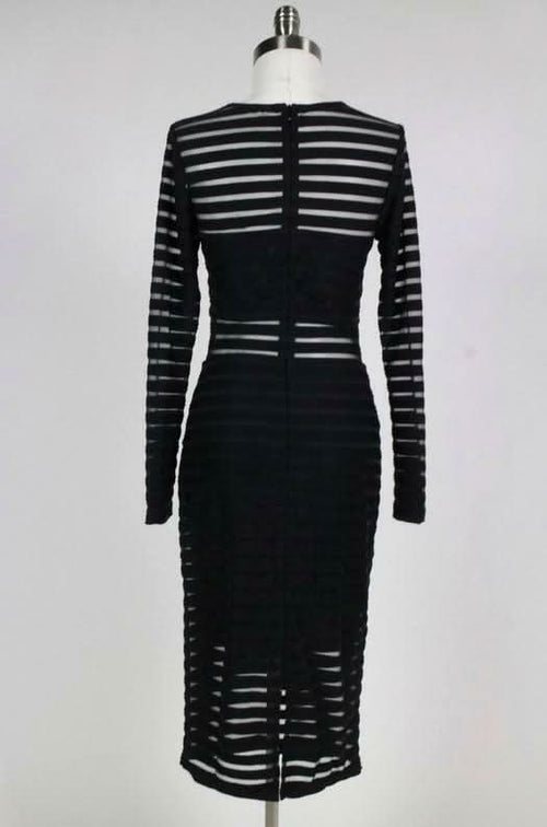 Limitless Shadow Striped Midi Dress