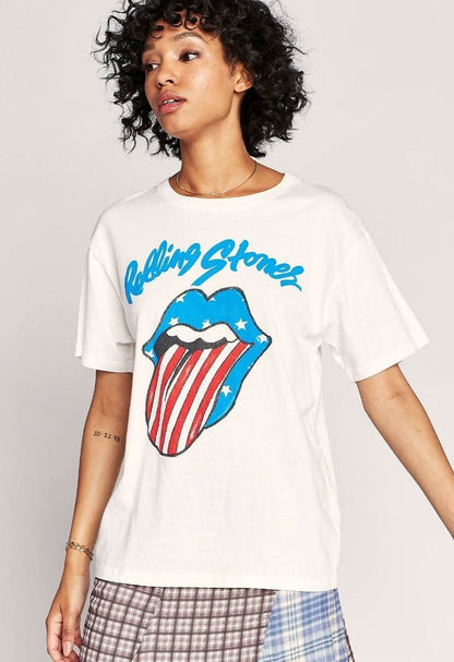 Daydreamer Rolling Stones Stars And Stripes Boyfriend Tee