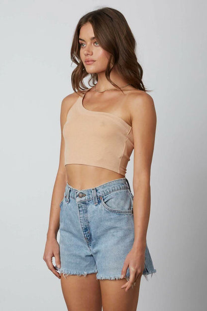 Desert Day Buff One-Shoulder Crop Top