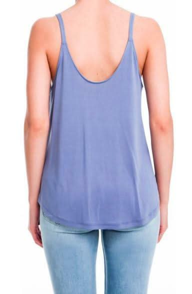 Endless Possibilities Blue Surplice Wrap Cami Top