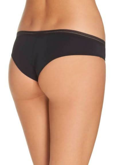 Free People Truth Or Dare Black Tanga