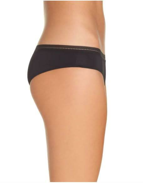 Free People Truth Or Dare Black Tanga