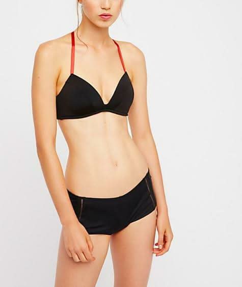 Free People Truth Or Dare Black Boyshort