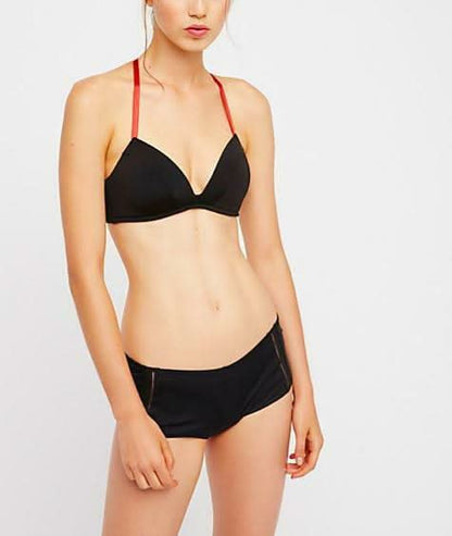 Free People Truth Or Dare Black Boyshort