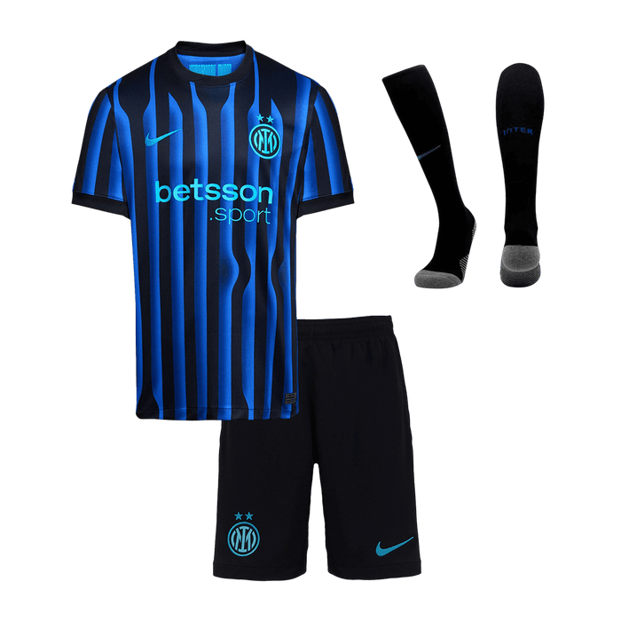 Inter Milan Home Kids Soccer Jerseys Full Kit 2025/26