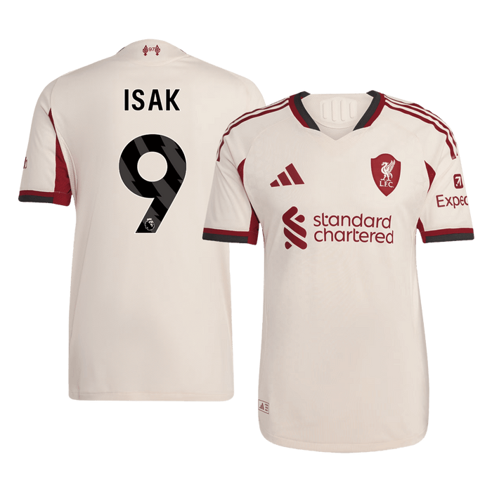 ISAK ##9 Liverpool Away Authentic Soccer Jersey 2025/26