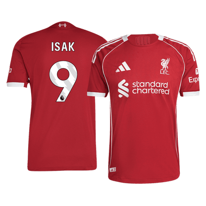ISAK #9 Liverpool Home Authentic Soccer Jersey 2025/26