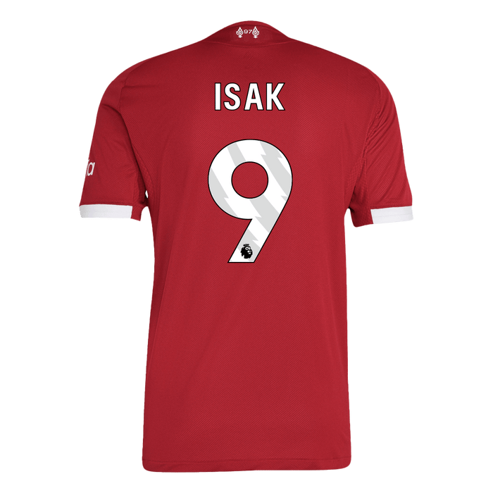 ISAK #9 Liverpool Home Authentic Soccer Jersey 2025/26