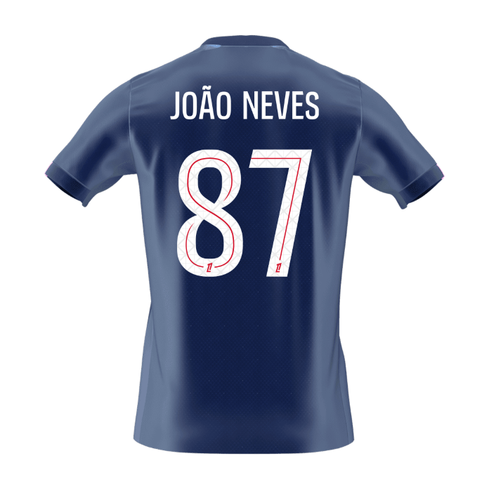 JO?O NEVES #87 PSG Home Soccer Jersey 2025/26