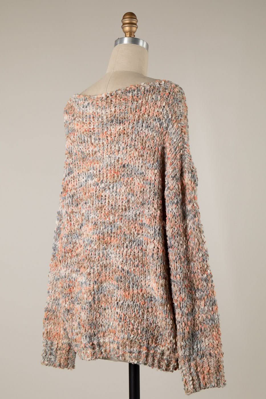 Jordan Marsala Multi Knit Sweater