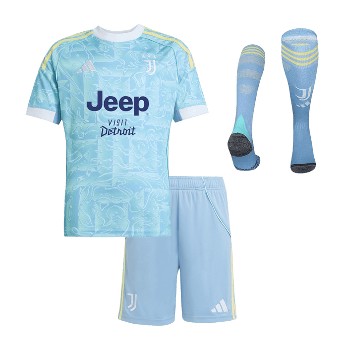Juventus Away Kids Soccer Jerseys Full Kit 2025/26