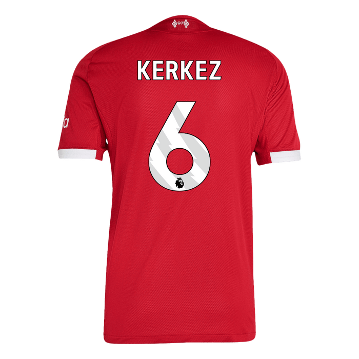 KERKEZ #6 Liverpool Home Authentic Soccer Jersey 2025/26