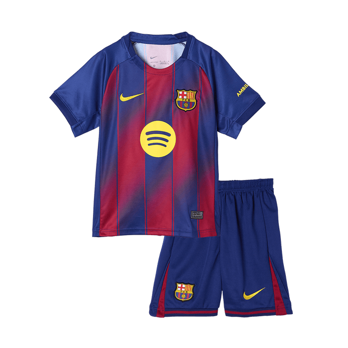Kids Barcelona Custom Home Soccer Kits 2025/26
