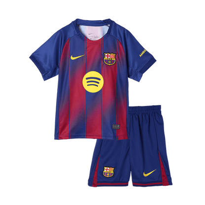Kids Barcelona Custom Home Soccer Kits 2025/26