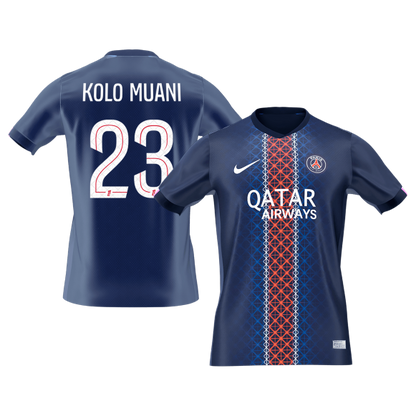KOLO MUANI #23 PSG Home Soccer Jersey 2025/26