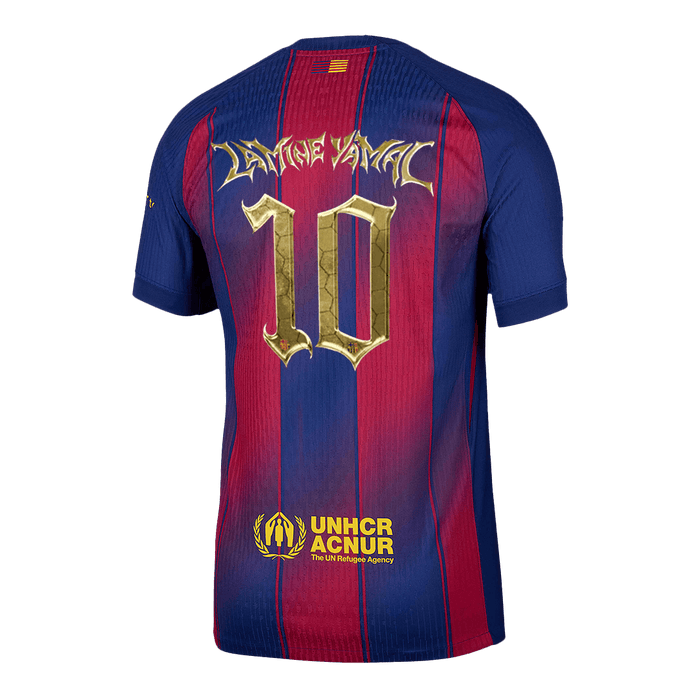 LAMINE YAMAL #10 Barcelona Home Authentic Jersey 2025/26 Kopa Trophy Edition