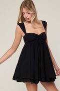 Layla Black Babydoll Mini Dress
