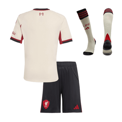 Liverpool Away Kids Soccer Jerseys Full Kit 2025/26