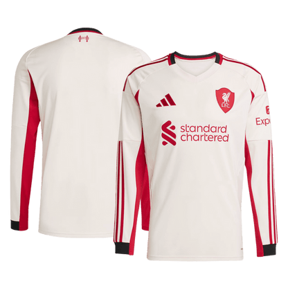 Liverpool Away Long Sleeve Soccer Jersey 2025/26