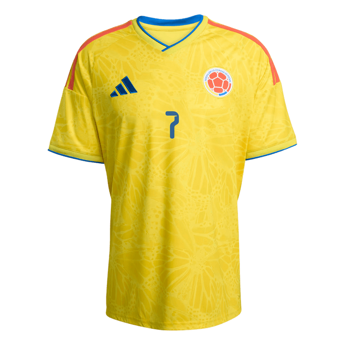 LUIS DíAZ #7 Colombia Home Soccer Jersey World Cup 2026