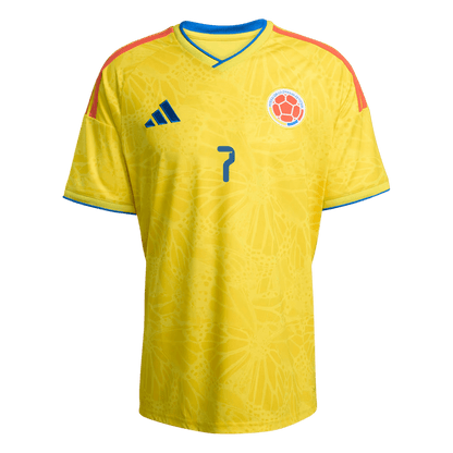 LUIS DíAZ #7 Colombia Home Soccer Jersey World Cup 2026
