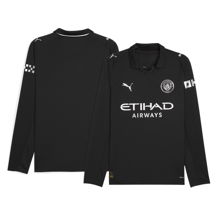 Manchester City Away Long Sleeve Soccer Jersey 2025/26