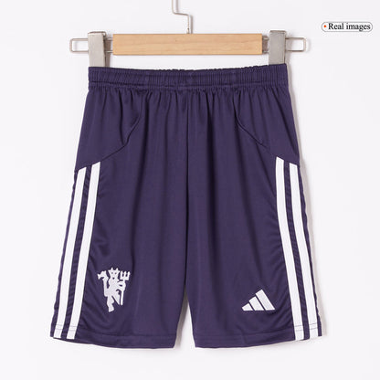 Manchester United Away Kids Soccer Jerseys Full Kit 2025/26