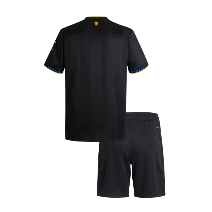 Manchester United Third Away Kids Soccer Jerseys Kit 2025/26