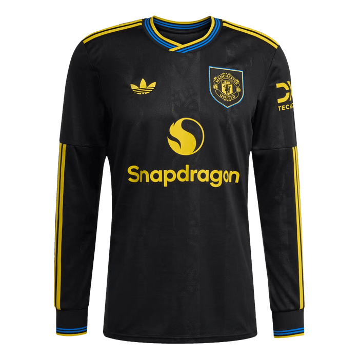 Manchester United Third Away Long Sleeve Soccer Jersey 2025/26