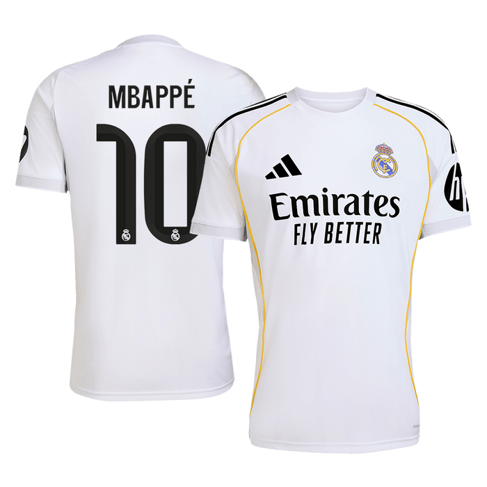 MBAPPÉ #10 Real Madrid Soccer Jersey Home Custom Shirt 2025/26