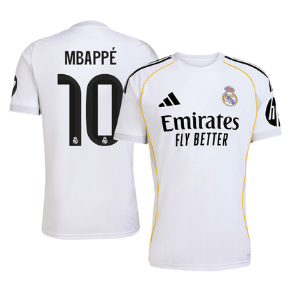 MBAPPÉ #10 Real Madrid Soccer Jersey Home Custom Shirt 2025/26