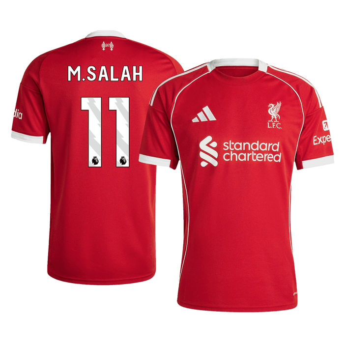 M.SALAH #11 Liverpool Home Soccer Jersey 2025/26