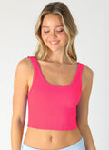 NIKIBIKI Fuchsia V-Neck Sleeveless Crop Top