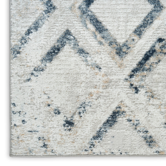 Nourison Home - Dekor Grey/Navy Area Rug DEK05