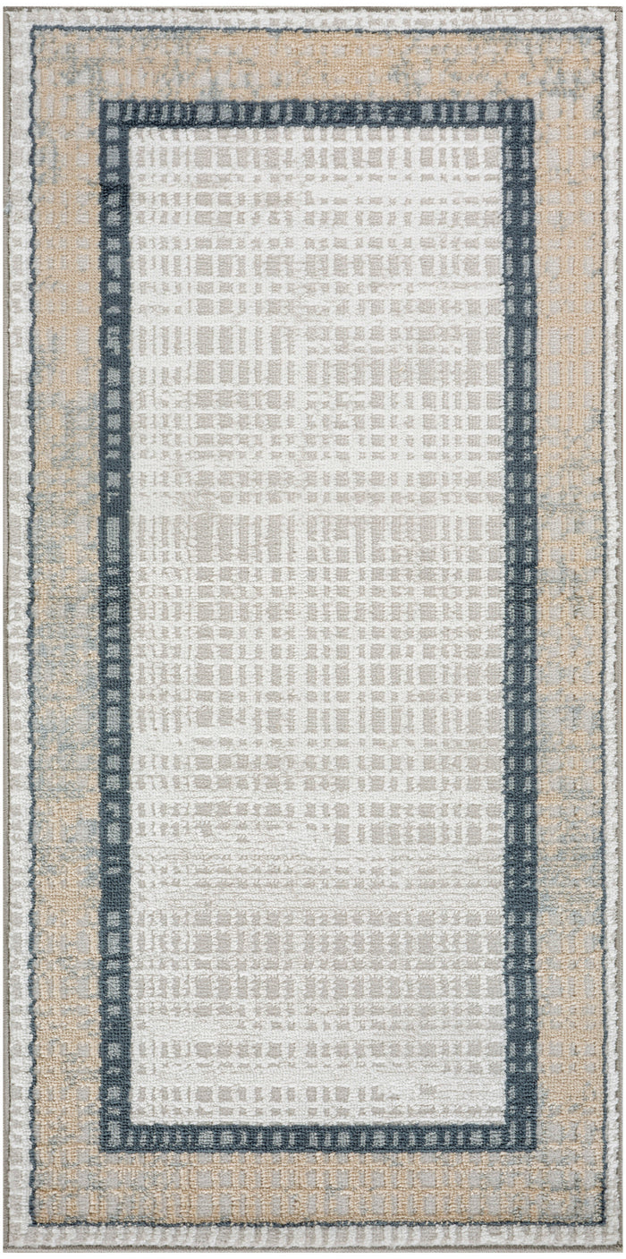 The Rug Corner Nourison Home Nourison Home - Dekor Grey/Navy Area Rug DEK06