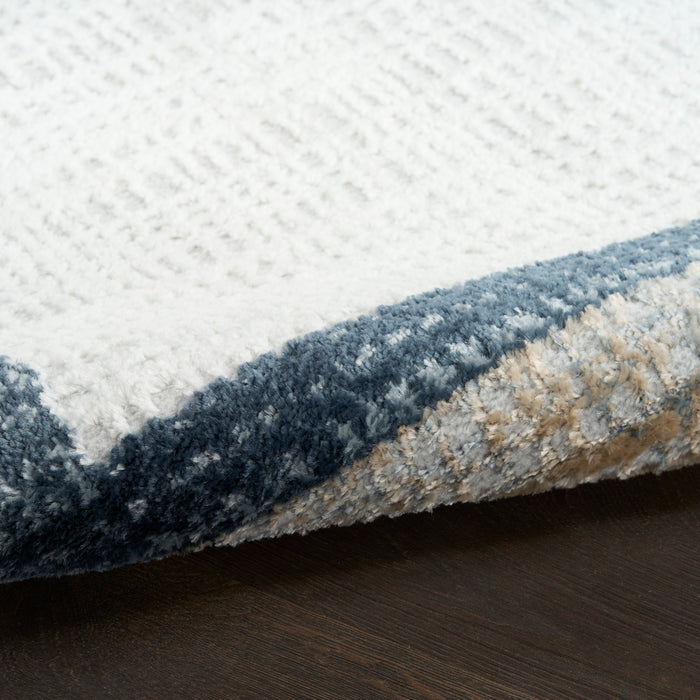 The Rug Corner Nourison Home Nourison Home - Dekor Grey/Navy Area Rug DEK06