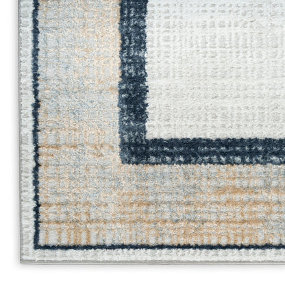 The Rug Corner Nourison Home Nourison Home - Dekor Grey/Navy Area Rug DEK06