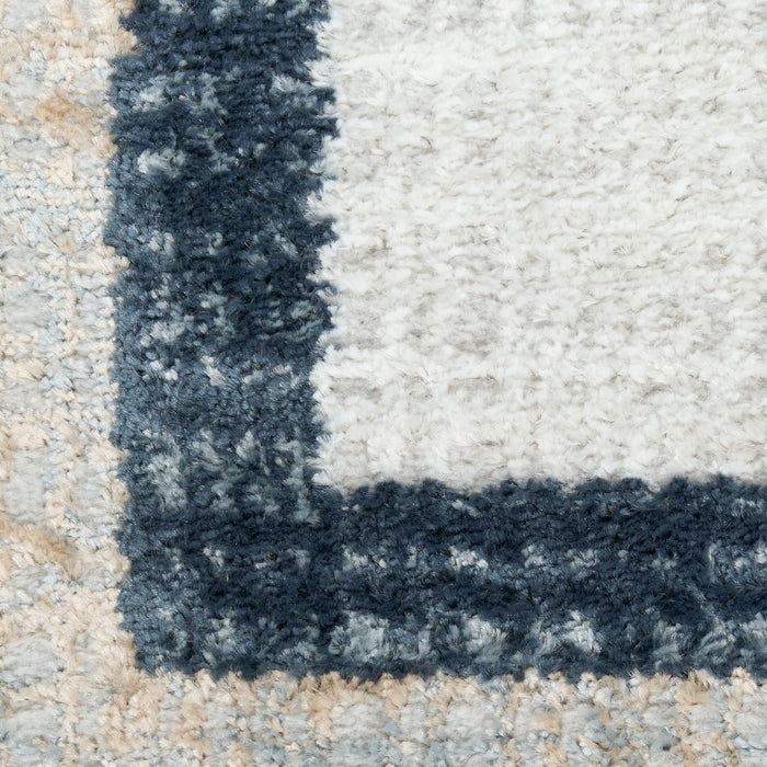 The Rug Corner Nourison Home Nourison Home - Dekor Grey/Navy Area Rug DEK06
