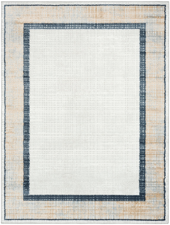 The Rug Corner Nourison Home Nourison Home - Dekor Grey/Navy Area Rug DEK06
