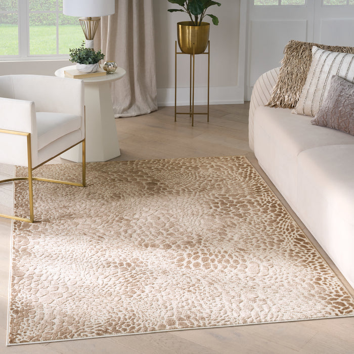 The Rug Corner Nourison Home Nourison Home - Desire Camel/Silver Area Rug DSR08