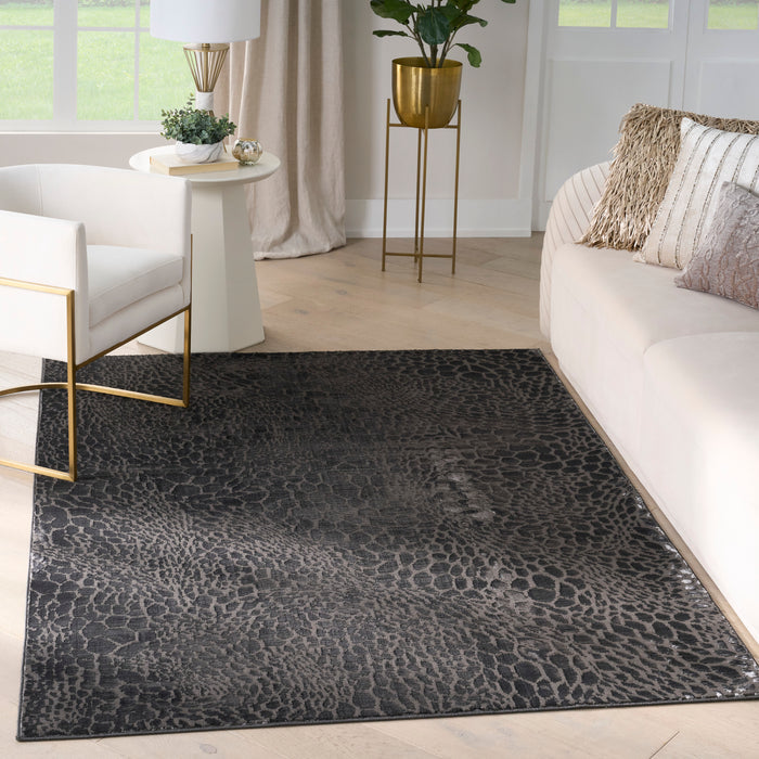 The Rug Corner Nourison Home Nourison Home - Desire Charcoal/Silver Area Rug DSR08